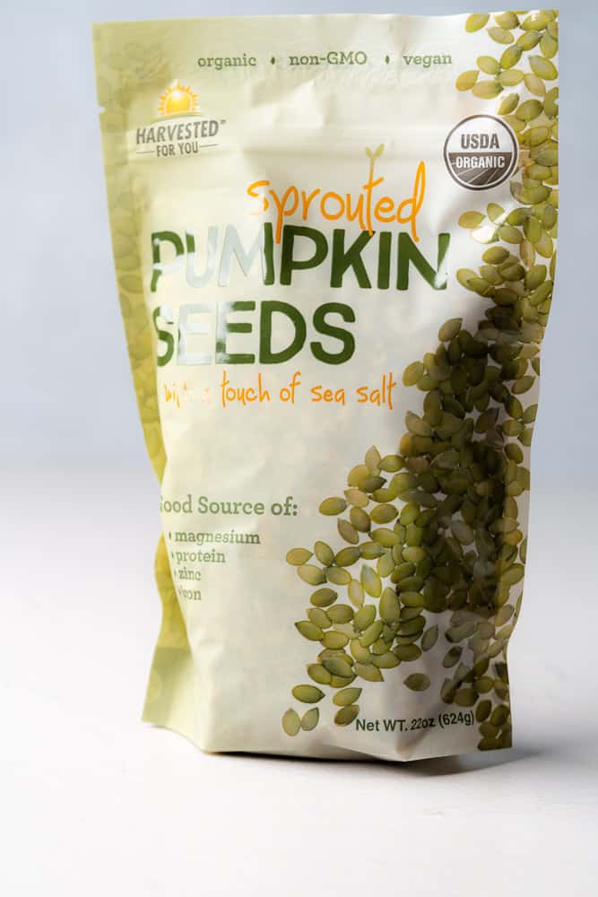 sprouted pumpkin seeds in a large bag in bulk from costco