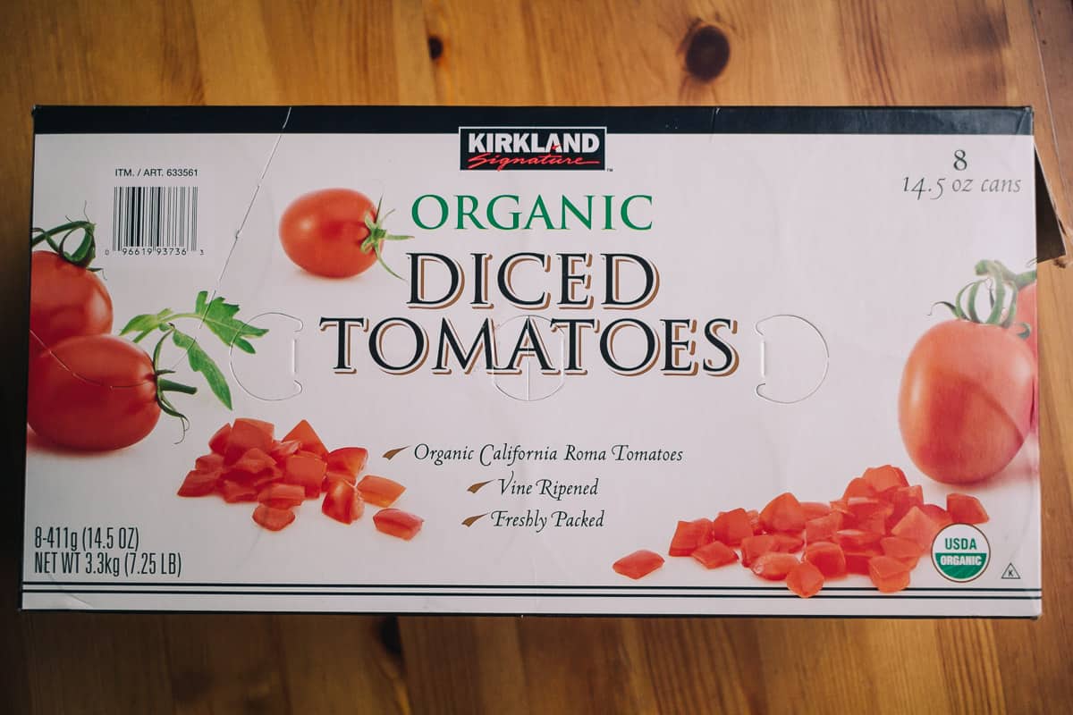 organic kirkland diced tomatoes at costco
